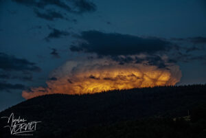 Nuage d'orage, Saint-Pierreville (Ardèche)