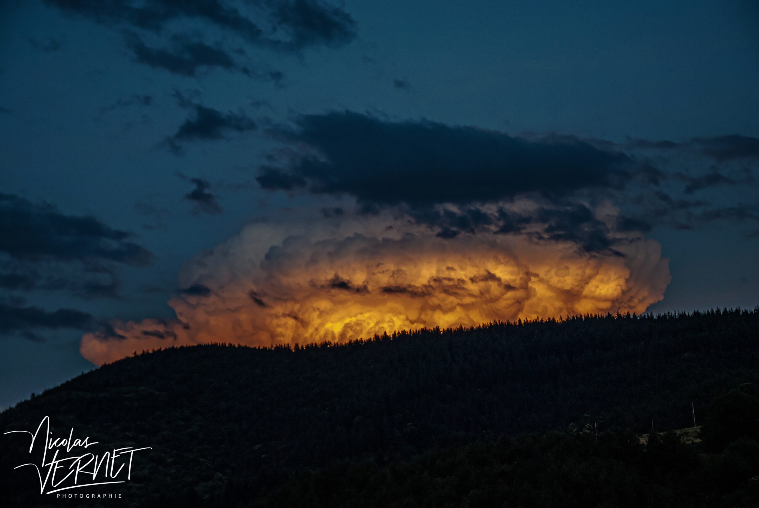 Nuage d'orage, Saint-Pierreville (Ardèche)