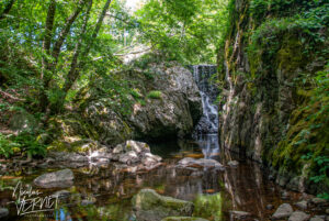 Cascade sur la rivière la Veyruègne, Saint-Pierreville (Ardèche)