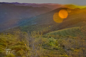 Levé de soleil sur l’Ardèche, Saint-Pierreville (Ardèche)