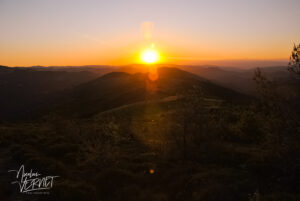 Levé de soleil sur l’Ardèche, Saint-Pierreville (Ardèche)