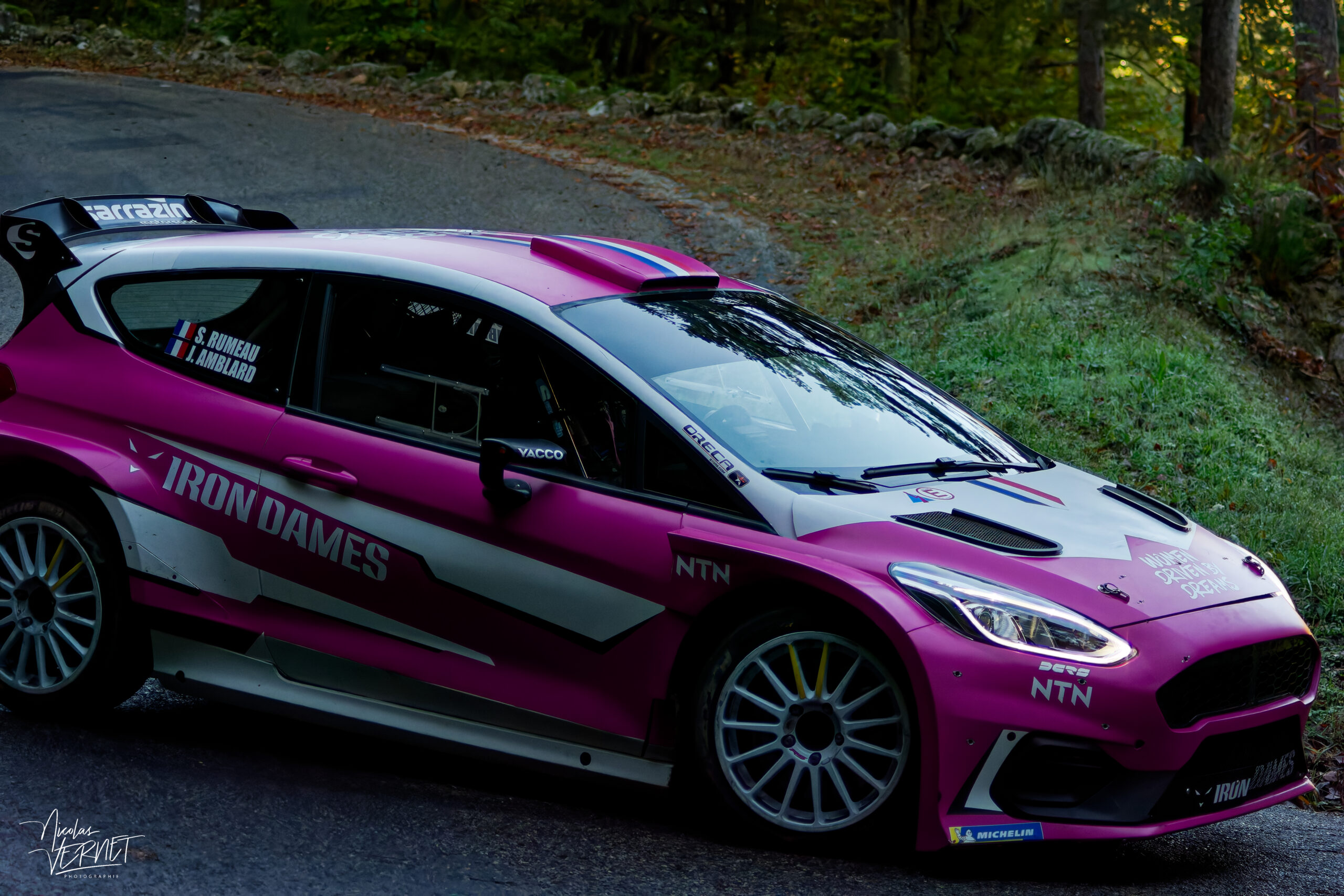 Journée d’essais avec Sarrazin Motorsport, Saint Pierreville (Ardèche) - Sarah Rumeau et Julie Amblard, Ford Fiesta Rally2