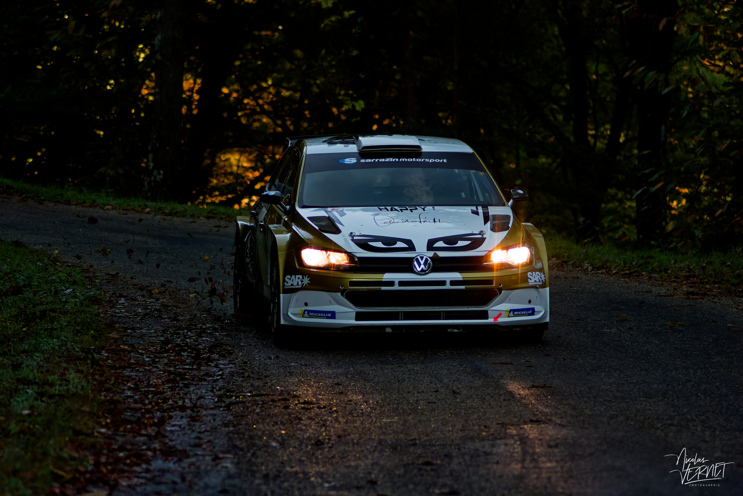 Journée d’essais avec Sarrazin Motorsport, Saint Pierreville (Ardèche) - Philippe Greiffenberg et Nadège Passaquin-Bouvet, Volkswagen Polo GTI Rally2