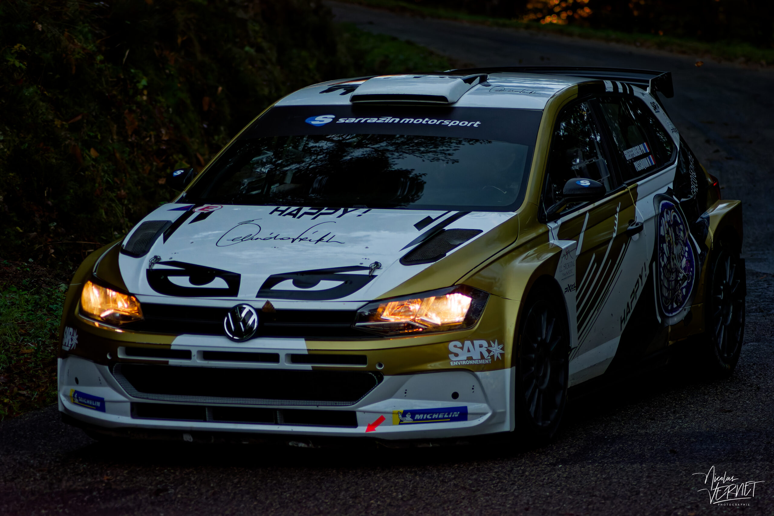 Journée d’essais avec Sarrazin Motorsport, Saint Pierreville (Ardèche) - Philippe Greiffenberg et Nadège Passaquin-Bouvet, Volkswagen Polo GTI Rally2