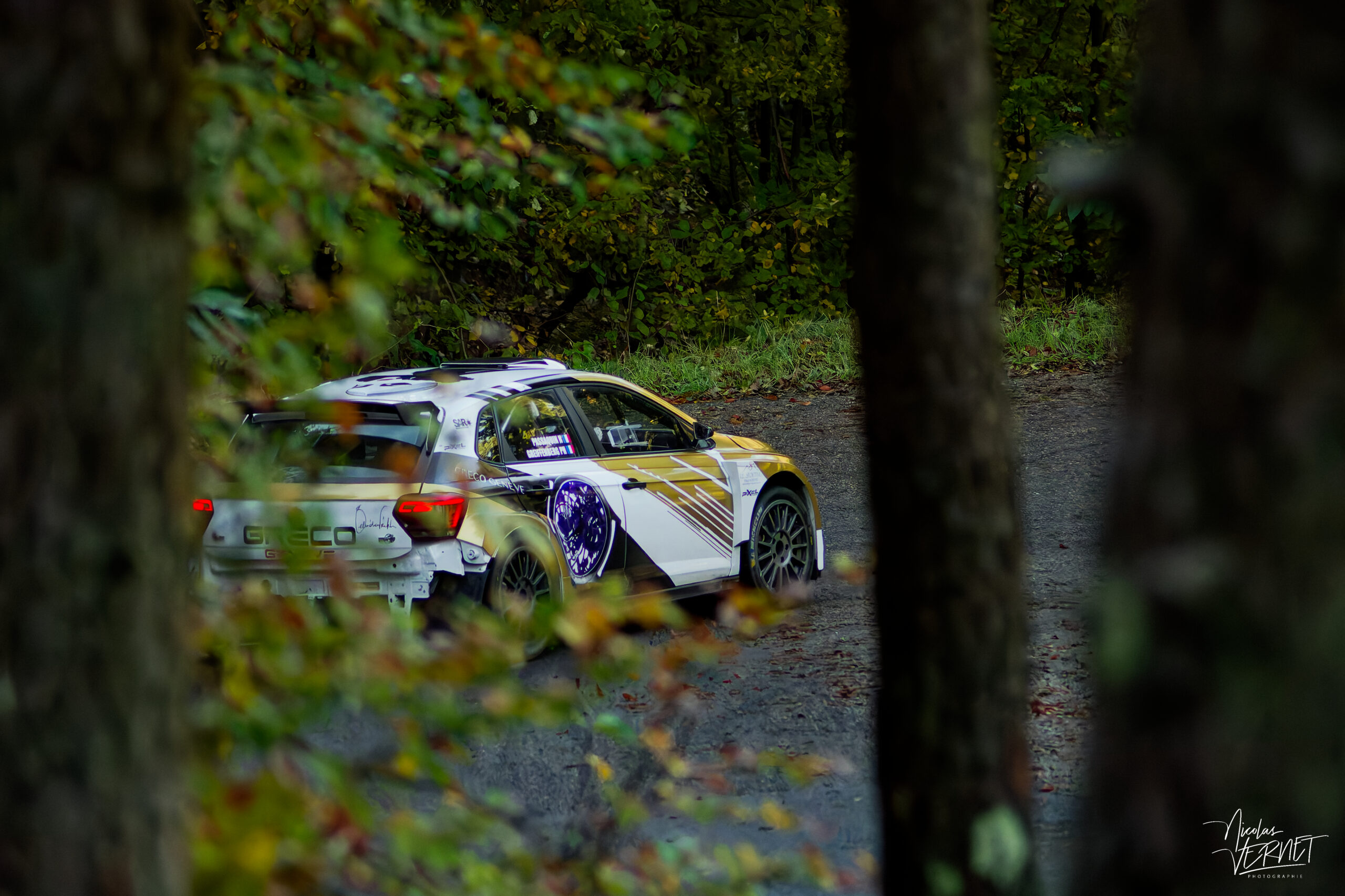Journée d’essais avec Sarrazin Motorsport, Saint Pierreville (Ardèche) - Philippe Greiffenberg et Nadège Passaquin-Bouvet, Volkswagen Polo GTI Rally2