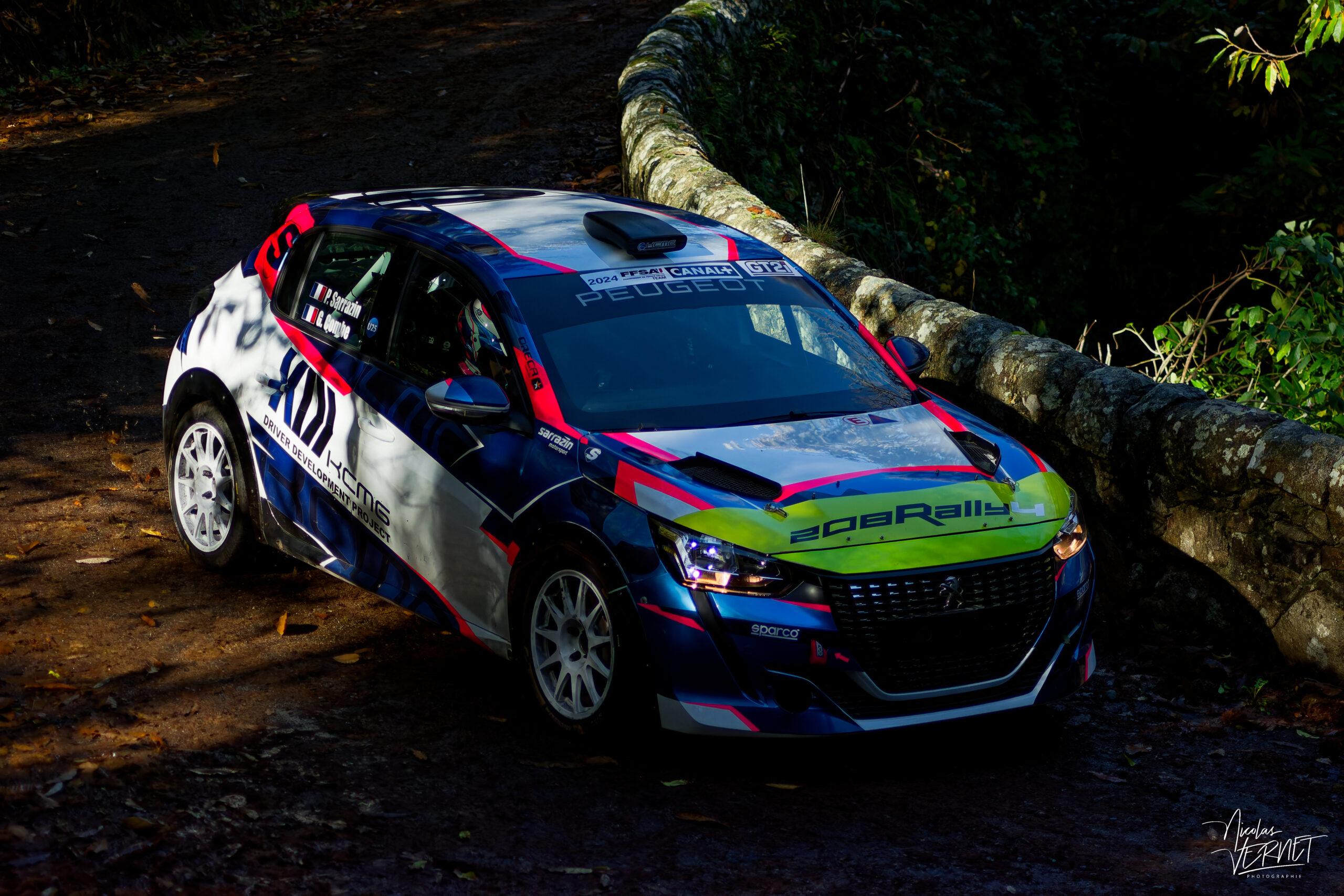 Journée d’essais avec Sarrazin Motorsport, Saint Pierreville (Ardèche) - Pablo Sarrazin et Geoffrey Combe, Peugeot 208 Rally4