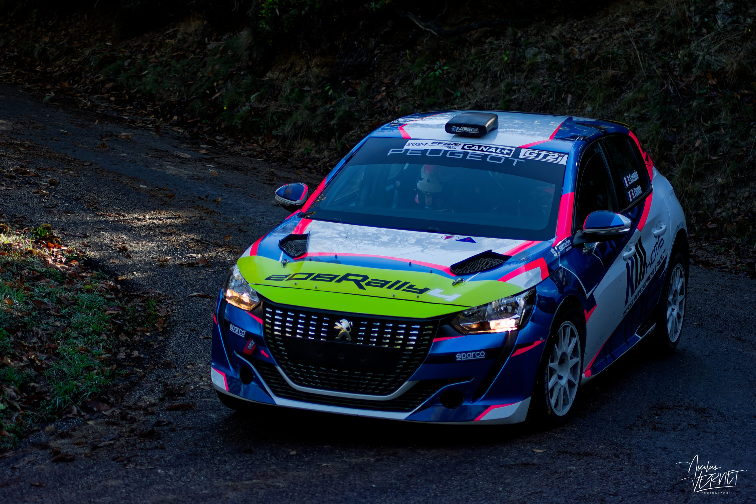 Journée d’essais avec Sarrazin Motorsport, Saint Pierreville (Ardèche) - Pablo Sarrazin et Geoffrey Combe, Peugeot 208 Rally4