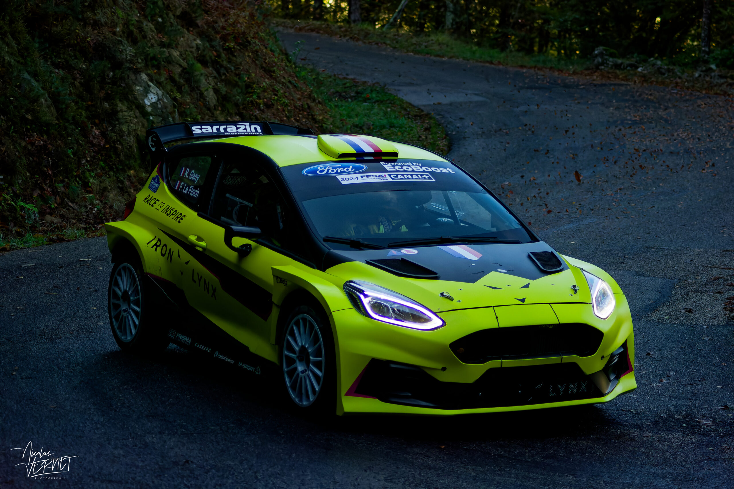 Journée d’essais avec Sarrazin Motorsport, Saint Pierreville (Ardèche) - Rehane Gany et Franck Le Floch, Ford Fiesta Rally2