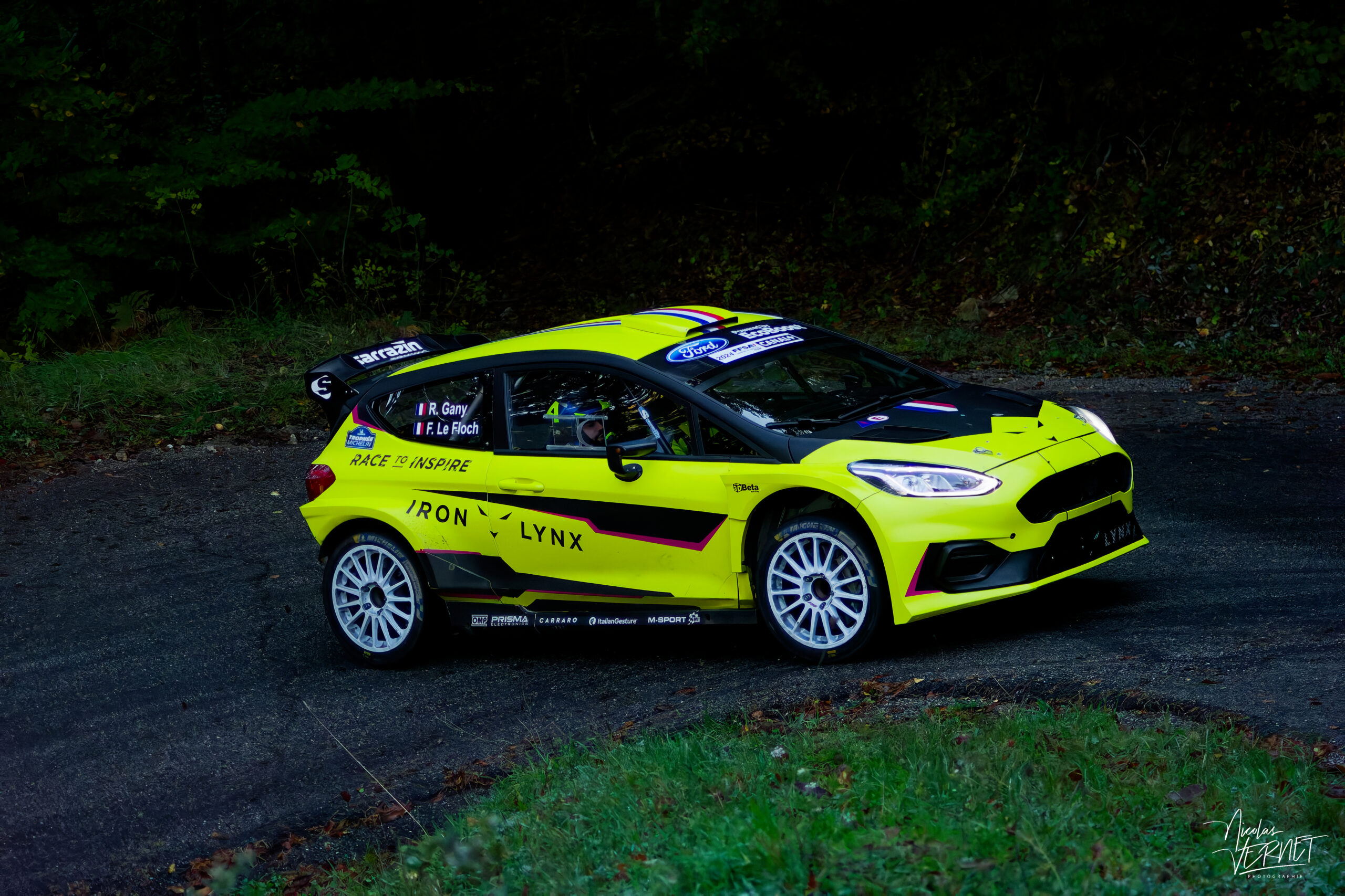 Journée d’essais avec Sarrazin Motorsport, Saint Pierreville (Ardèche) - Rehane Gany et Franck Le Floch, Ford Fiesta Rally2