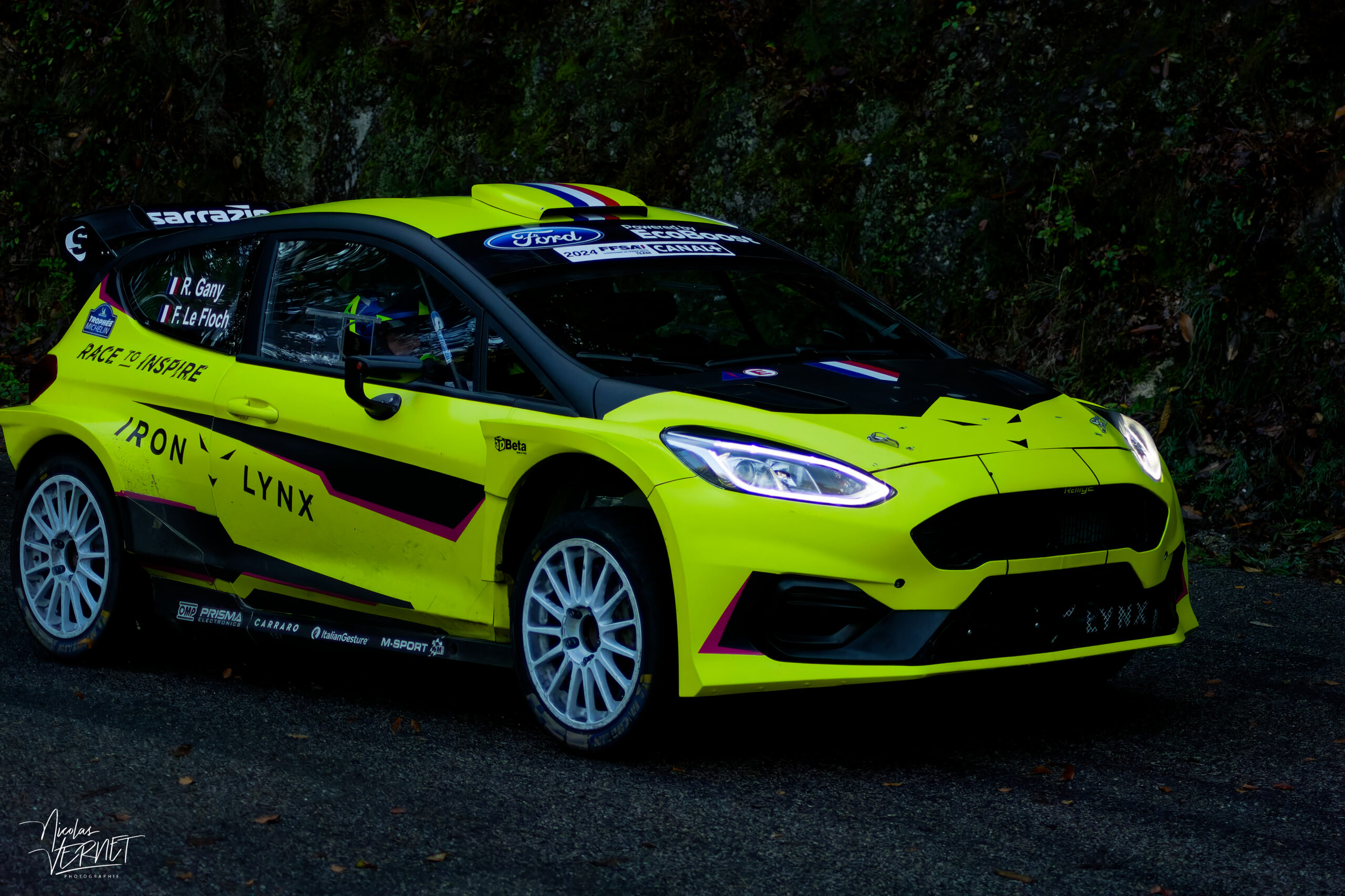 Journée d’essais avec Sarrazin Motorsport, Saint Pierreville (Ardèche) - Rehane Gany et Franck Le Floch, Ford Fiesta Rally2
