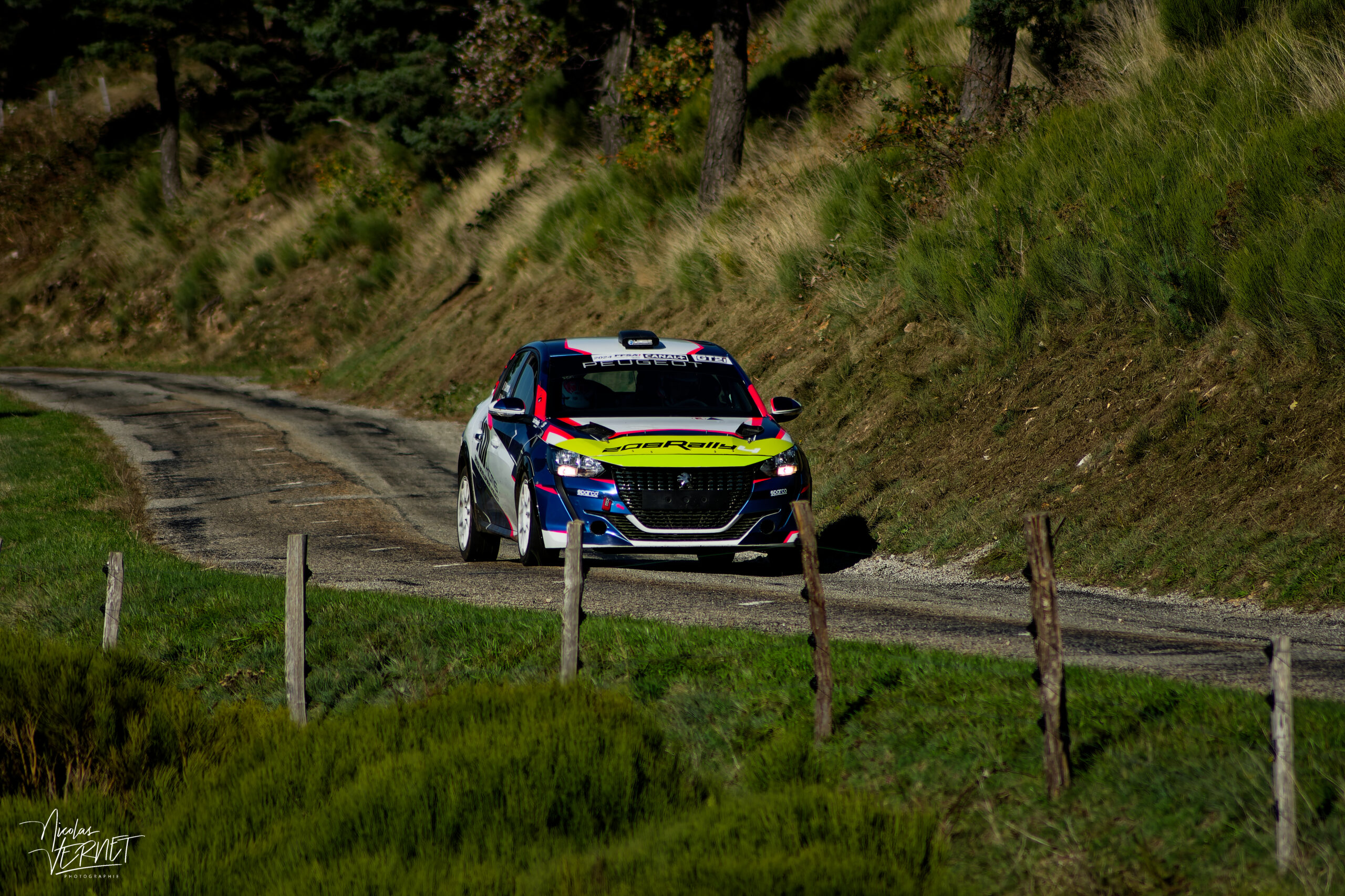 Journée d’essais avec Sarrazin Motorsport, Saint Pierreville (Ardèche) - Pablo Sarrazin et Geoffrey Combe, Peugeot 208 Rally4