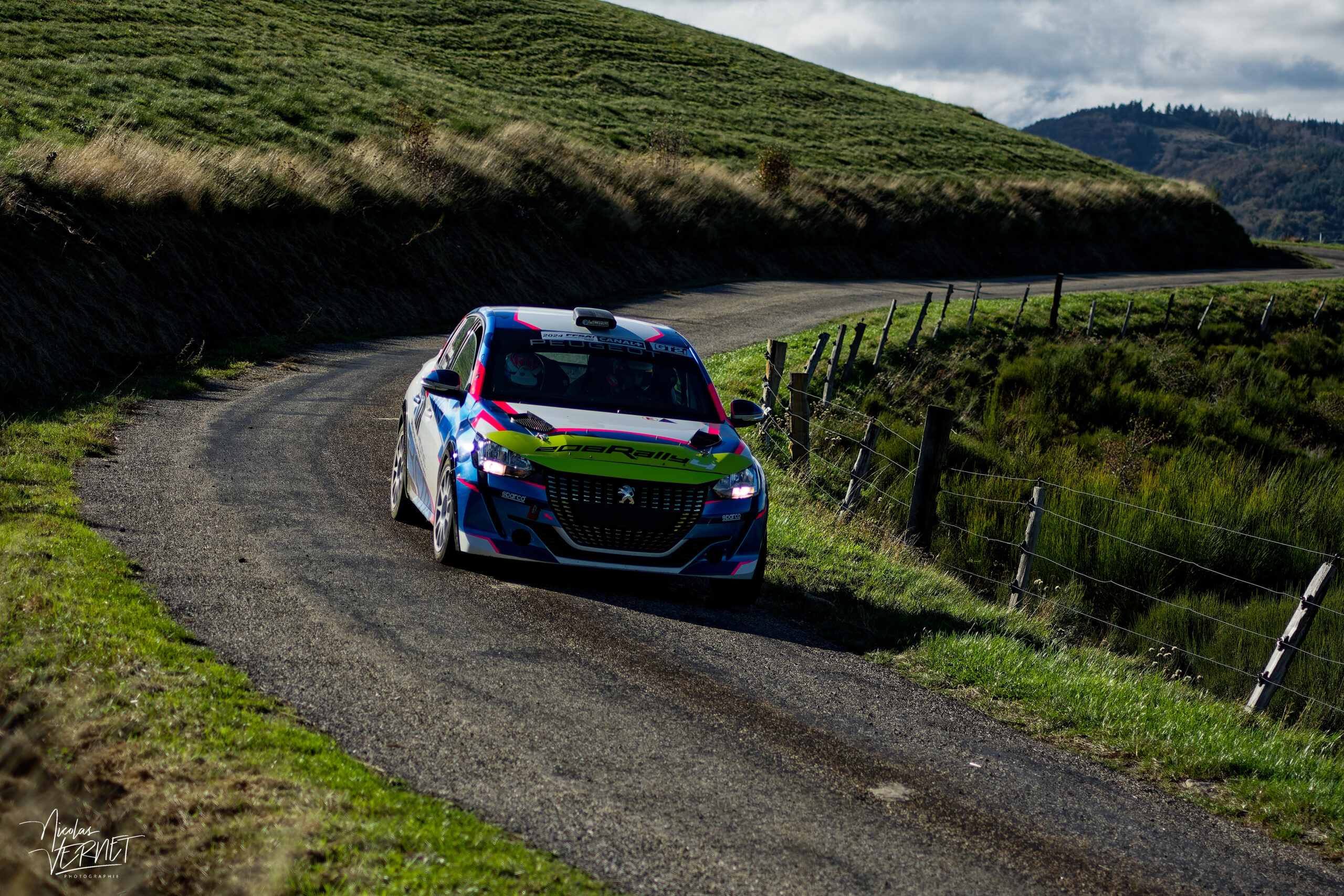 Journée d’essais avec Sarrazin Motorsport, Saint Pierreville (Ardèche) - Pablo Sarrazin et Geoffrey Combe, Peugeot 208 Rally4