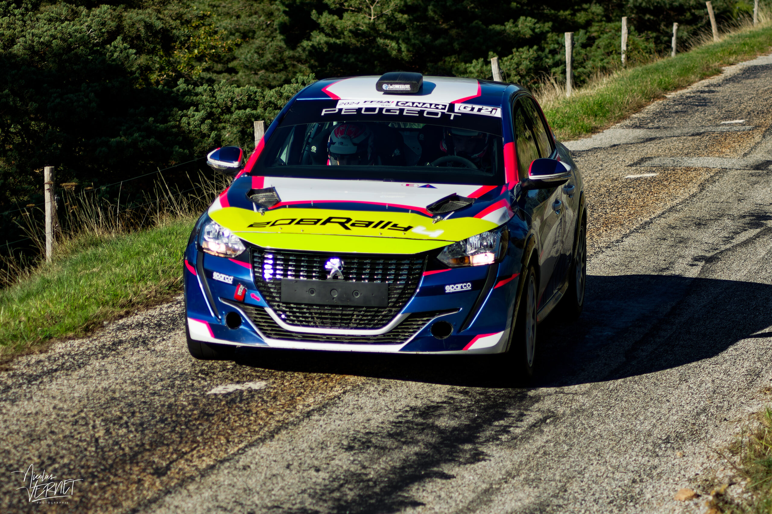 Journée d’essais avec Sarrazin Motorsport, Saint Pierreville (Ardèche) - Pablo Sarrazin et Geoffrey Combe, Peugeot 208 Rally4