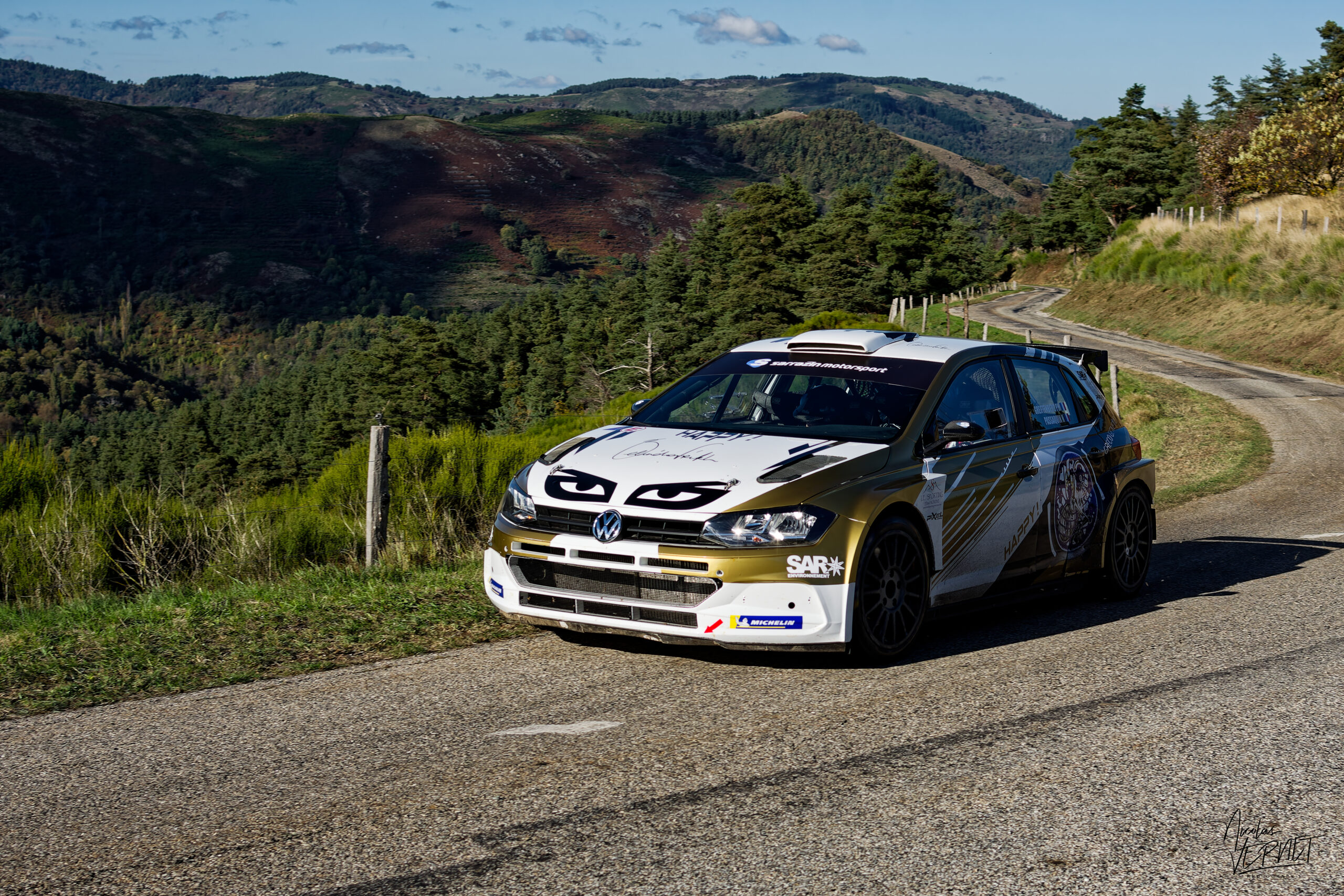 Journée d’essais avec Sarrazin Motorsport, Saint Pierreville (Ardèche) - Philippe Greiffenberg et Nadège Passaquin-Bouvet, Volkswagen Polo GTI Rally2