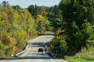 Route 138 en automne, Portneuf, Canada
