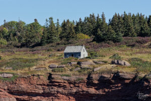 Vieille maison sur l'Île Bonaventure, Percé, Canada