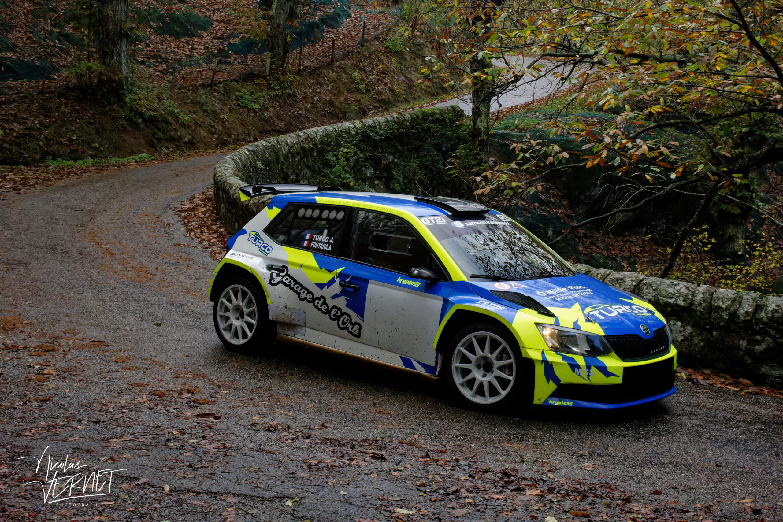 Journée d’essais avec Sarrazin Motorsport, Saint Pierreville (Ardèche) - Jérémie Turco et Alexandra Fontana, Skoda Fabia Rally2