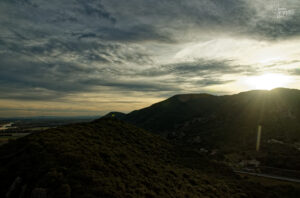Vue sur la vallée du Rhône, Viviers (Ardèche)