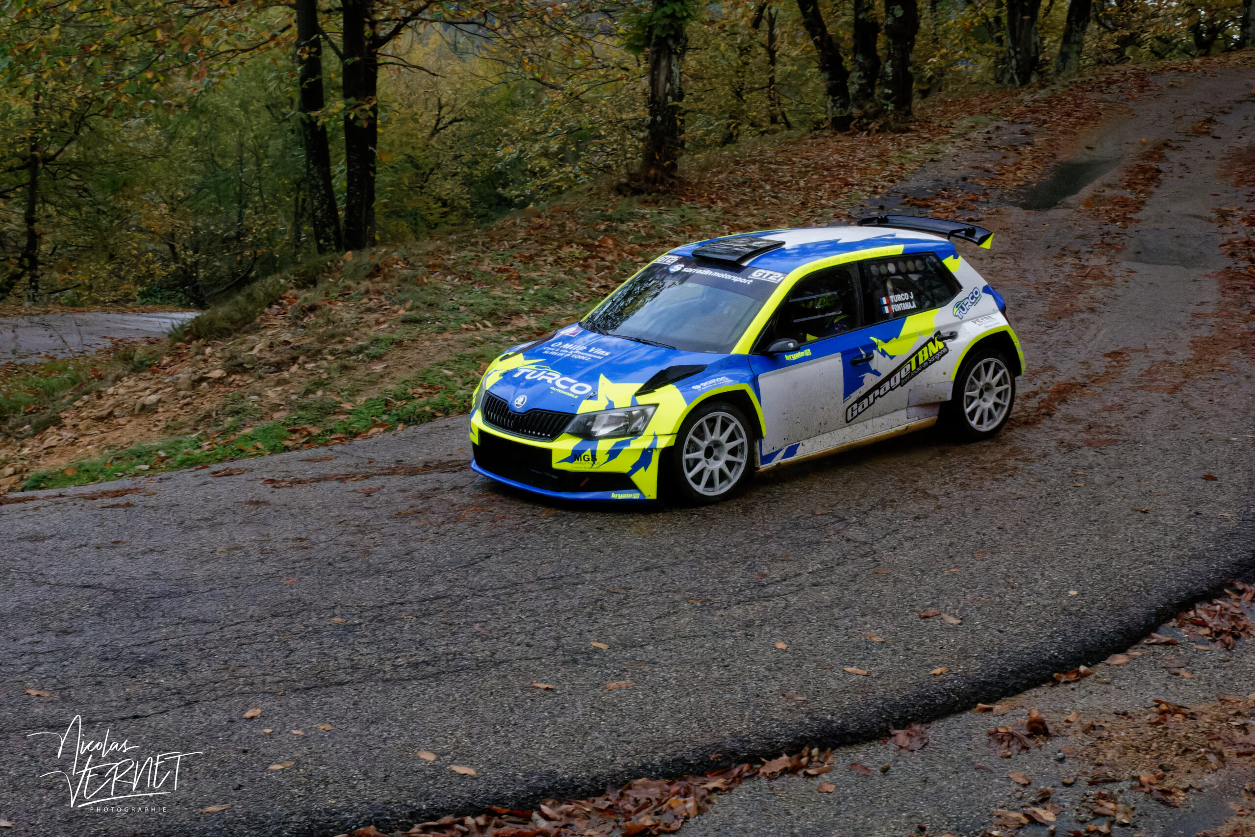 Journée d’essais avec Sarrazin Motorsport, Saint Pierreville (Ardèche) - Jérémie Turco et Alexandra Fontana, Skoda Fabia Rally2