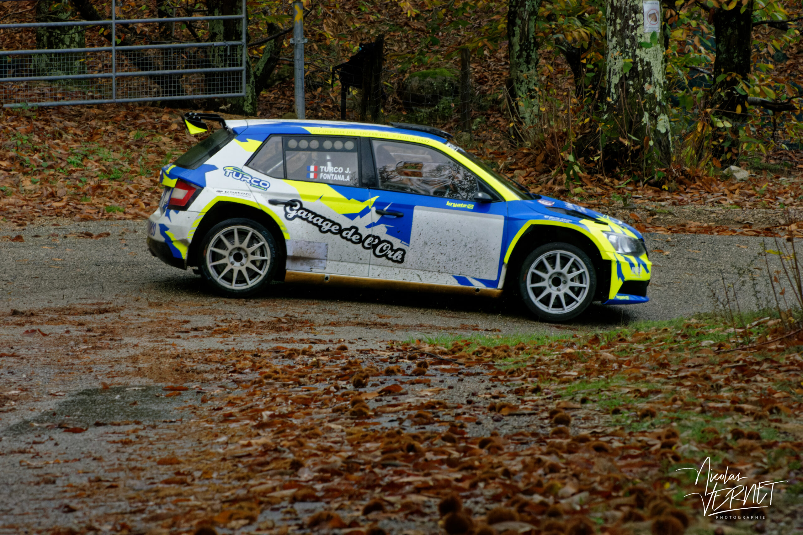 Journée d’essais avec Sarrazin Motorsport, Saint Pierreville (Ardèche) - Jérémie Turco et Alexandra Fontana, Skoda Fabia Rally2