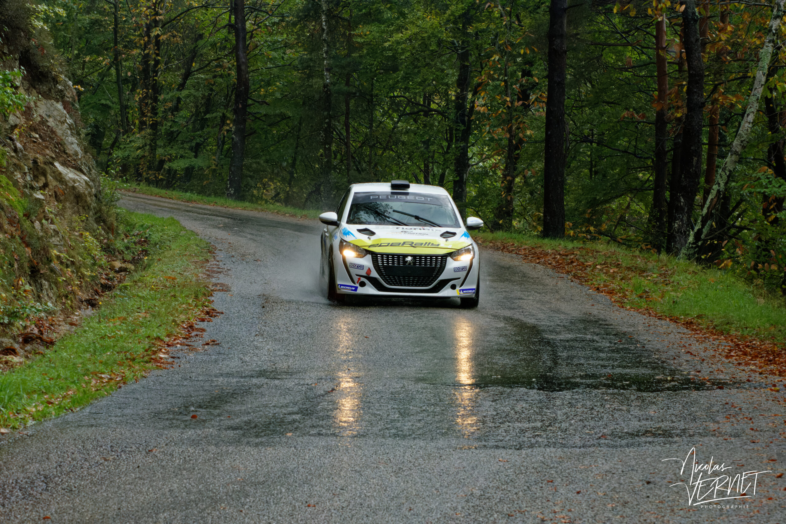 Journée d’essais avec Sarrazin Motorsport, Saint Pierreville (Ardèche) - Hugo Louvel et Jean-René Villani, Peugeot 208 Rally4