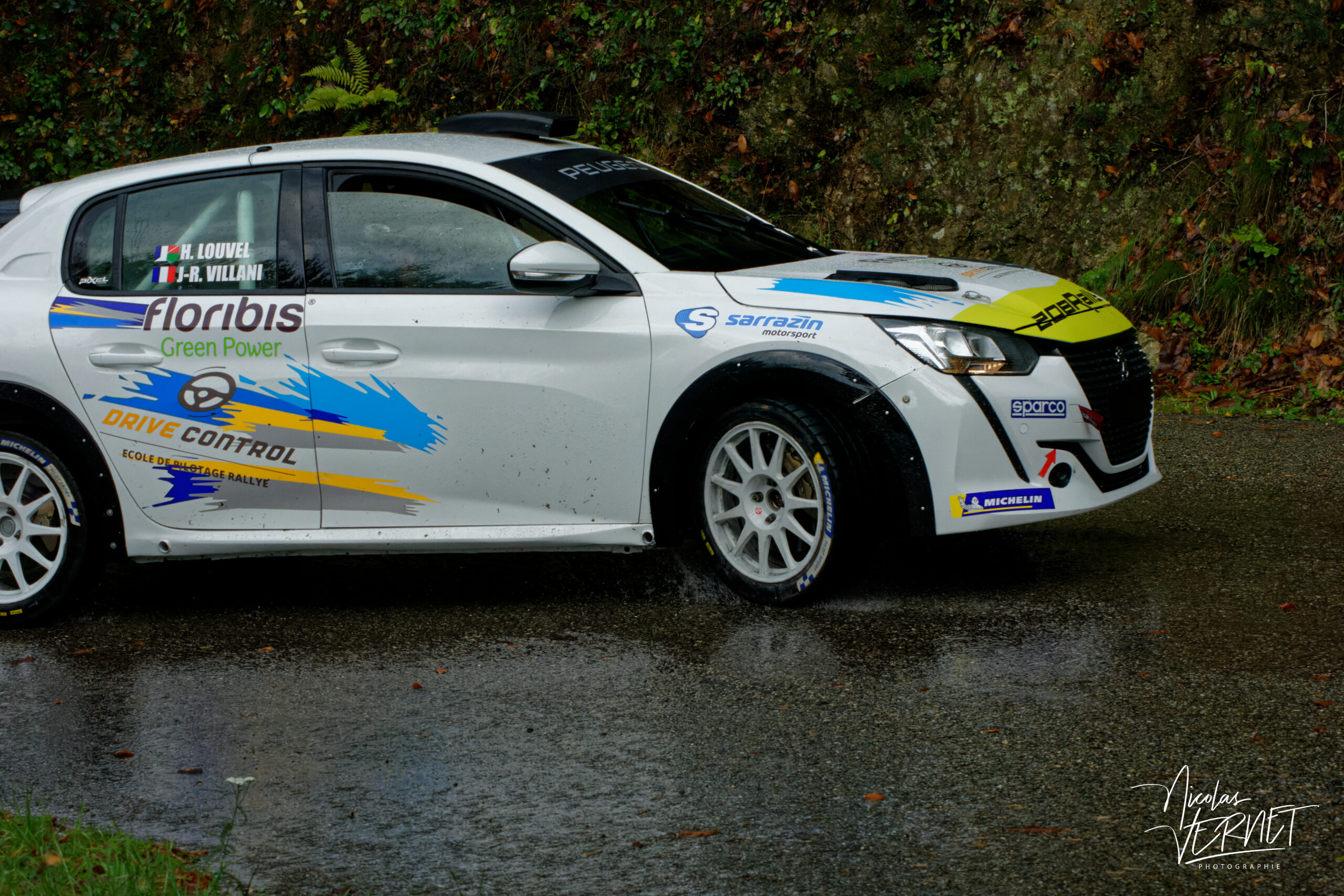 Journée d’essais avec Sarrazin Motorsport, Saint Pierreville (Ardèche) - Hugo Louvel et Jean-René Villani, Peugeot 208 Rally4