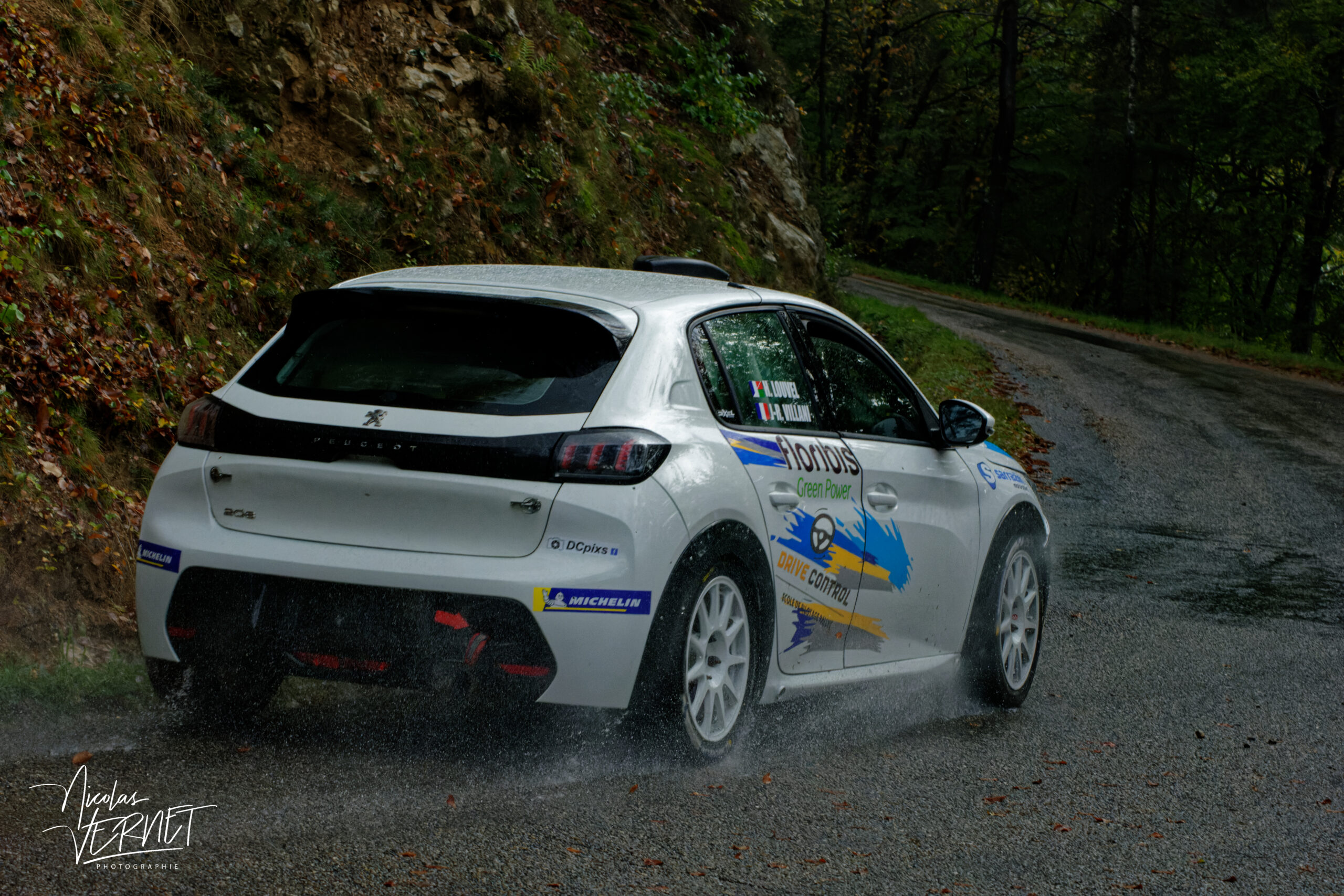 Journée d’essais avec Sarrazin Motorsport, Saint Pierreville (Ardèche) - Hugo Louvel et Jean-René Villani, Peugeot 208 Rally4