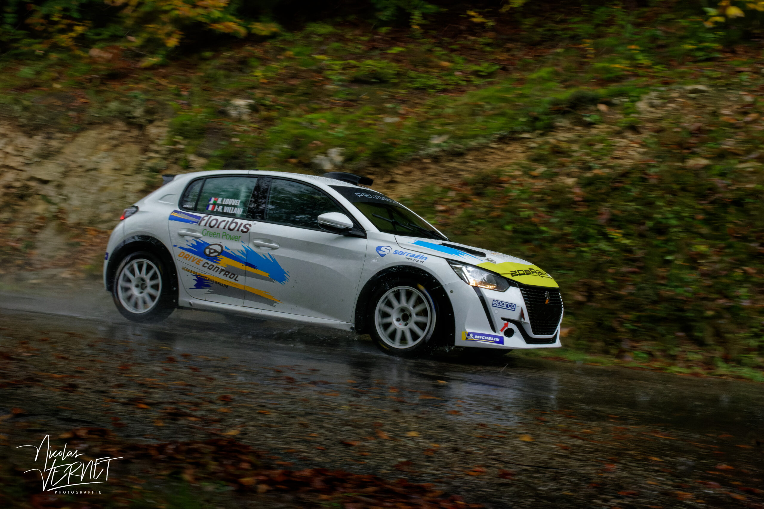 Journée d’essais avec Sarrazin Motorsport, Saint Pierreville (Ardèche) - Hugo Louvel et Jean-René Villani, Peugeot 208 Rally4