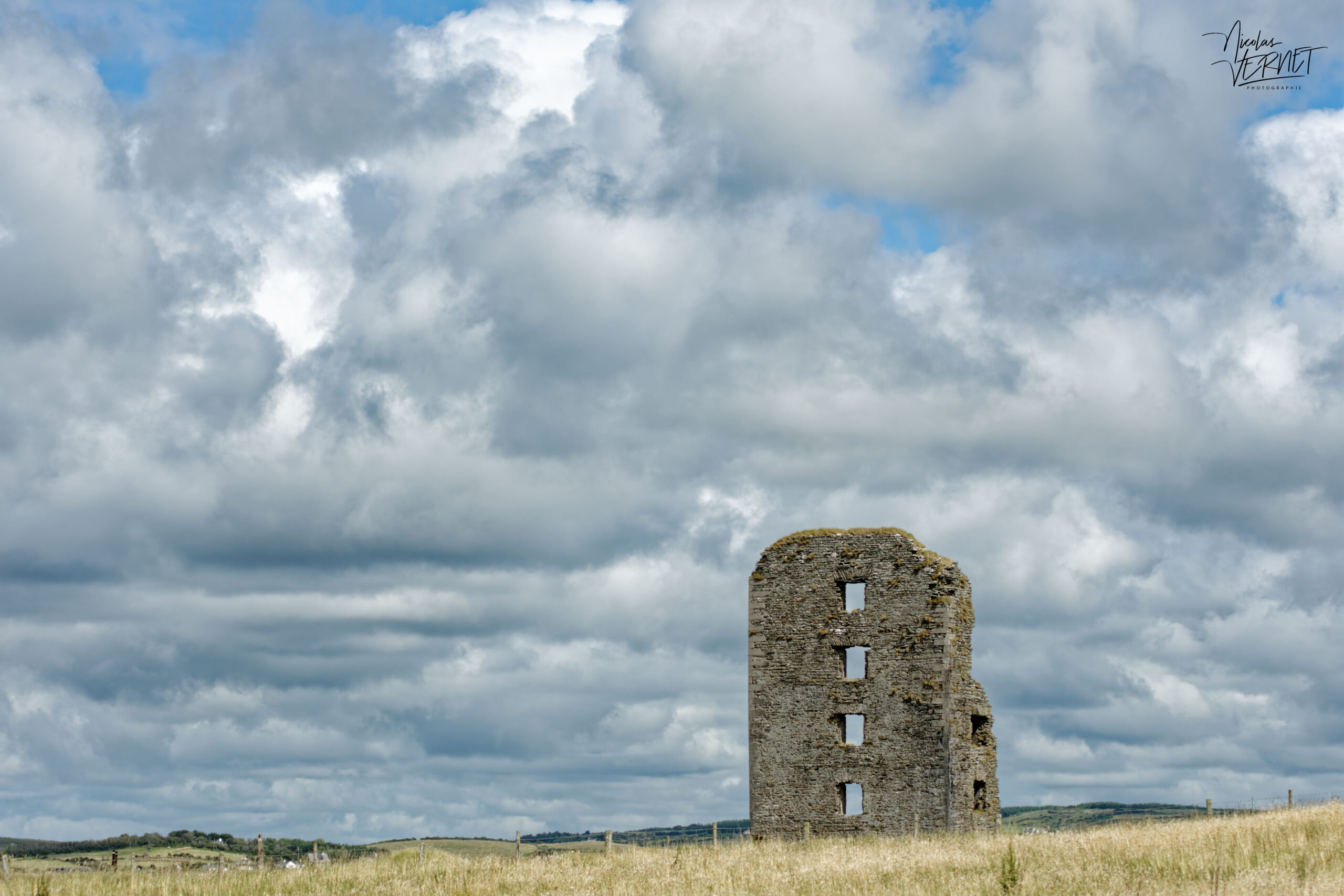 Ruines du château de Dough, Lahinch, Co. Clare, Irlande
