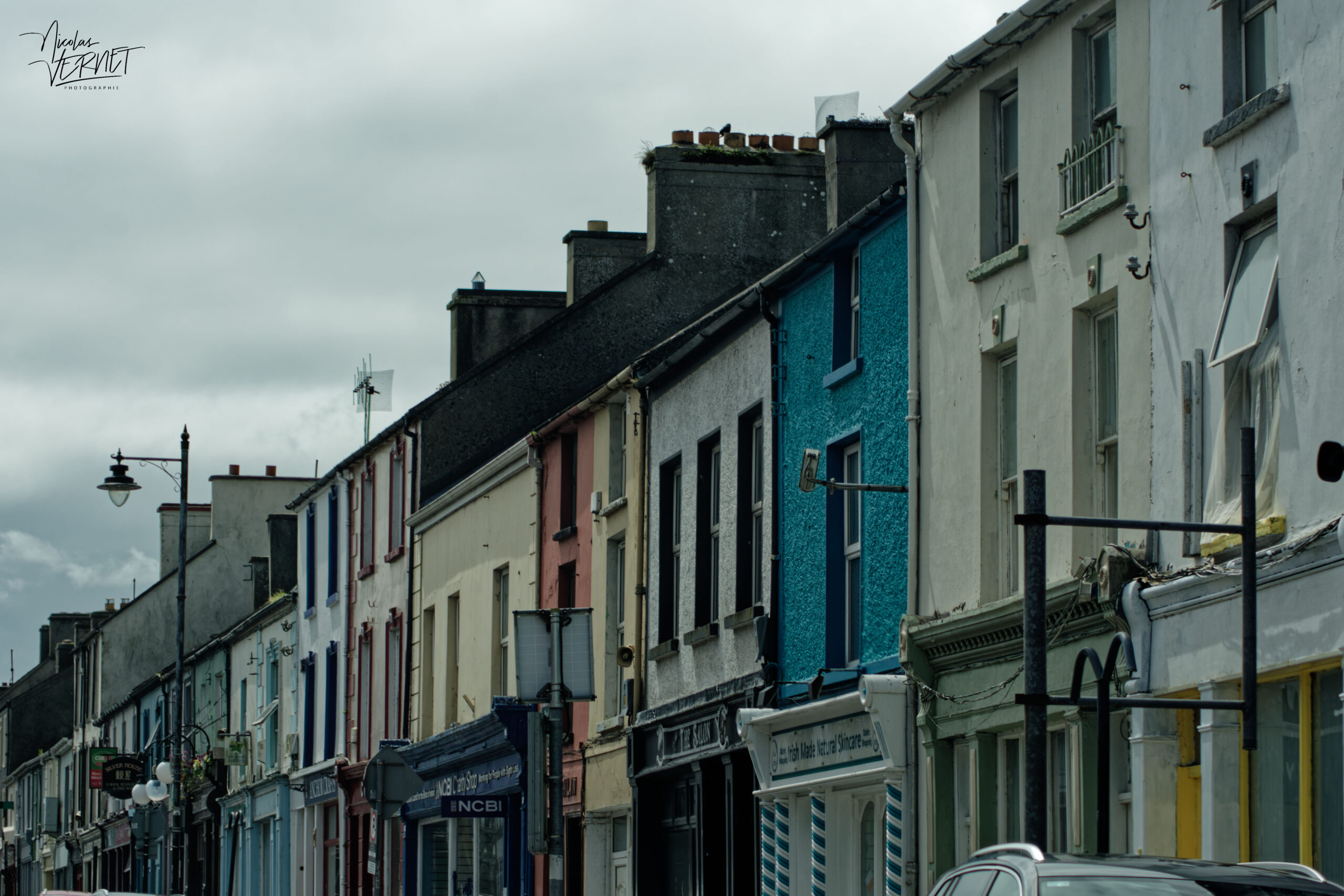 Maisons colorées de Kilrush, Co. Clare, Irlande