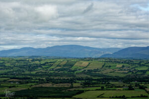 Champs et parc national de Killarney vus depuis Laharn Viewpoint, Co. Kerry, Irlande