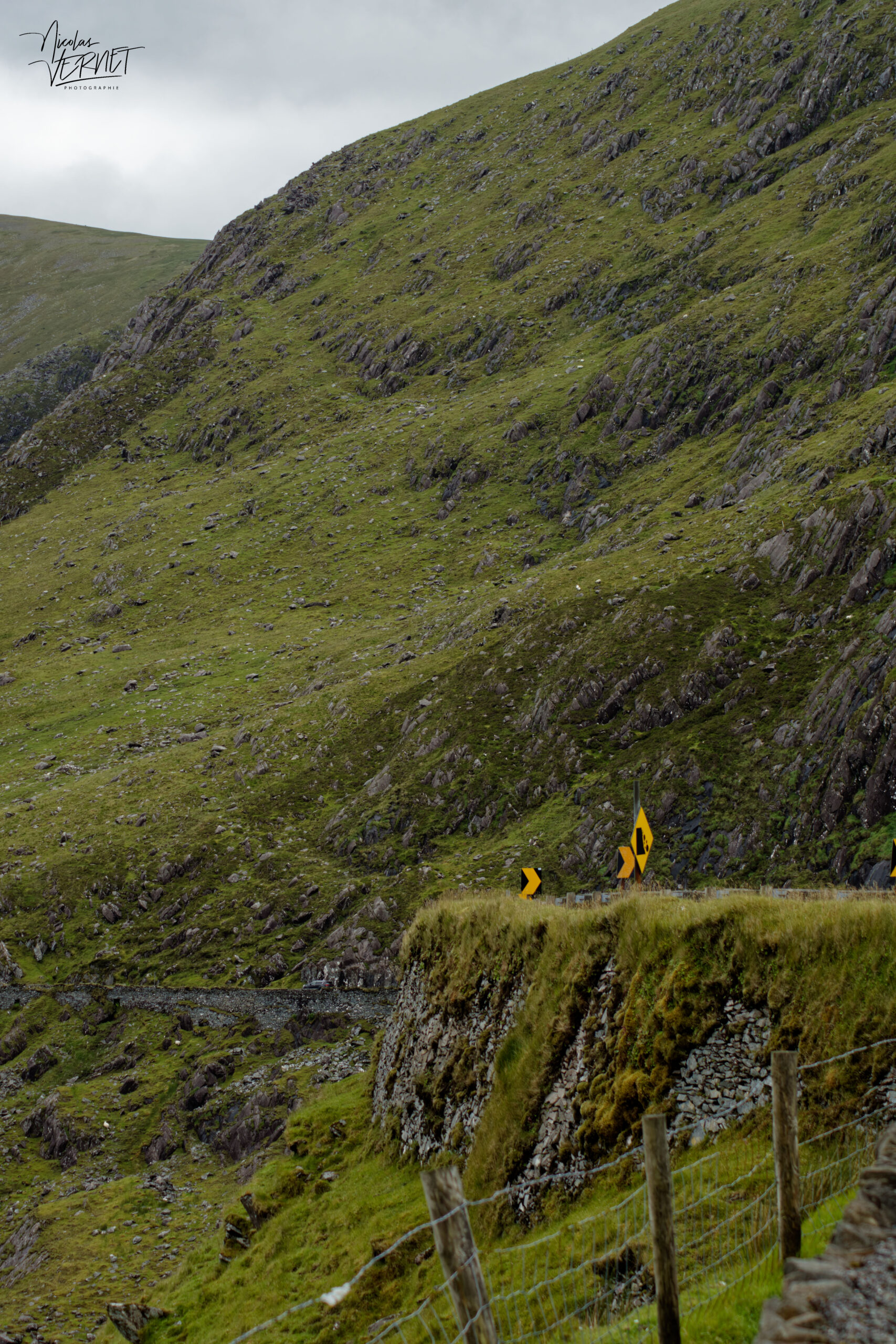 Route du col de Conor, Ballybowler, Co. Kerry, Irlande