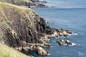 Falaises le long de la route Slea Head Dr, Glanfahan, Co. Kerry, Irlande