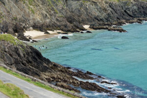 Plage de Coumeenoole vue depuis Dunmore Head, Co. Kerry, Irlande