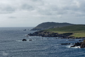 Vue sur Clogher Head depuis Dunmore Head, Coumeenoole, Co. Kerry, Irlande