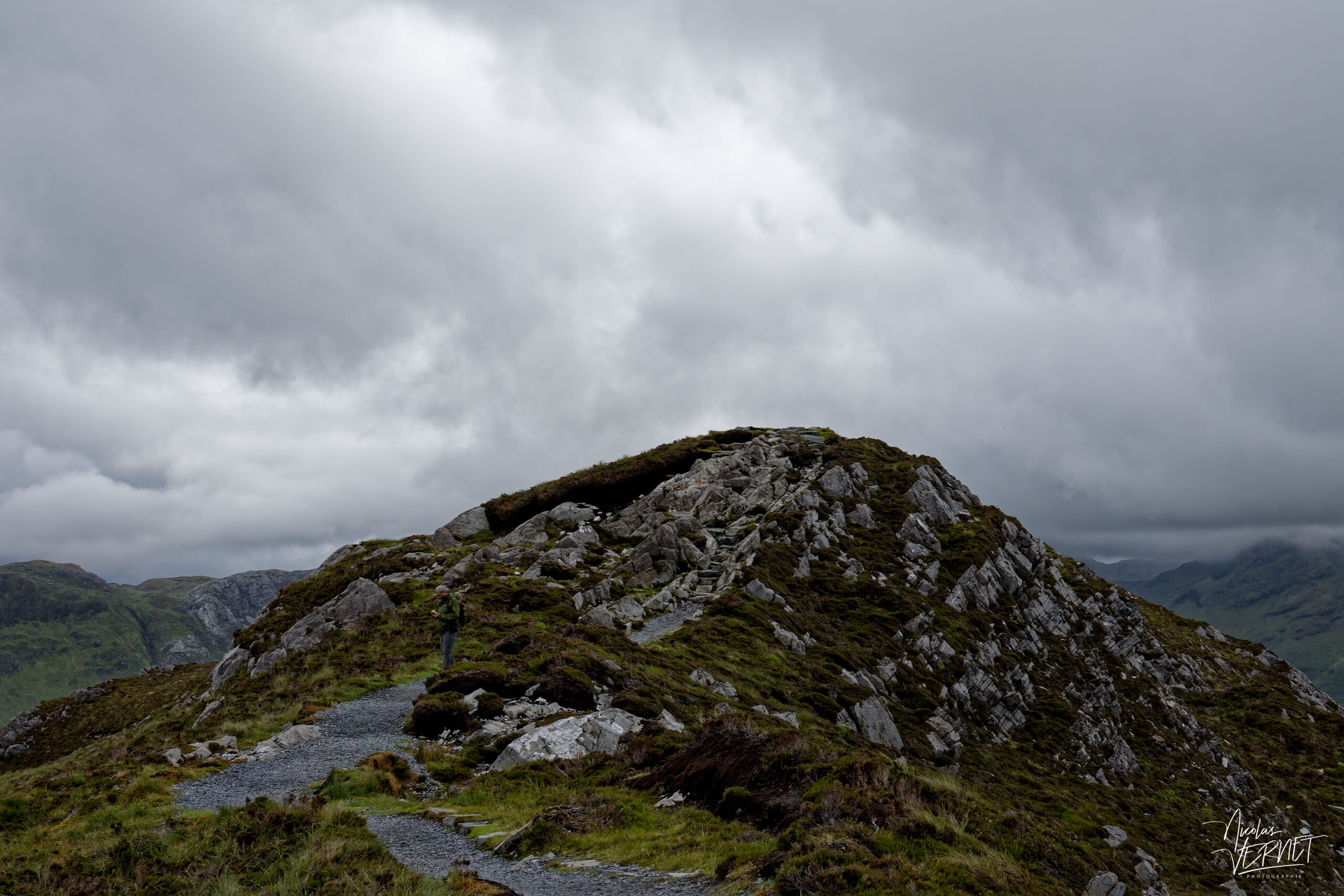 Sommet de Diamond Hill, Letterfrack, Co. Galway, Irlande
