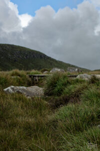 Sentier aménagé en bois, Diamond Hill, Letterfrack, Co. Galway, Irlande
