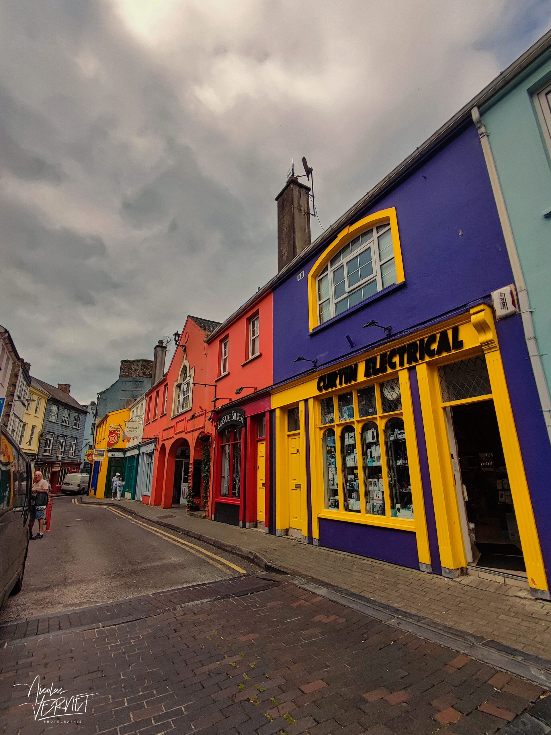 Magasins colorés, Kinsale, Co. Cork, Irlande