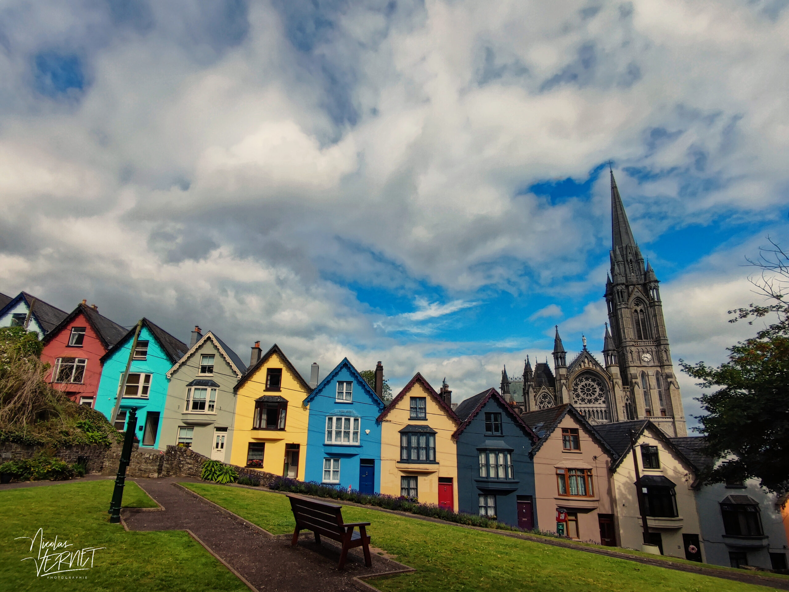 Cathédrale Saint-Colman de Cobh et "Deck of Cards", Cobh, Co. Cork, Irlande
