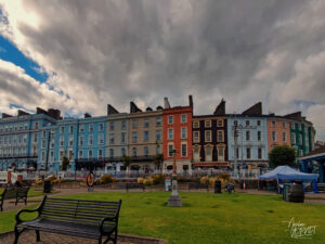 Maisons colorées de Casement Square, Cobh, Co. Cork, Irlande