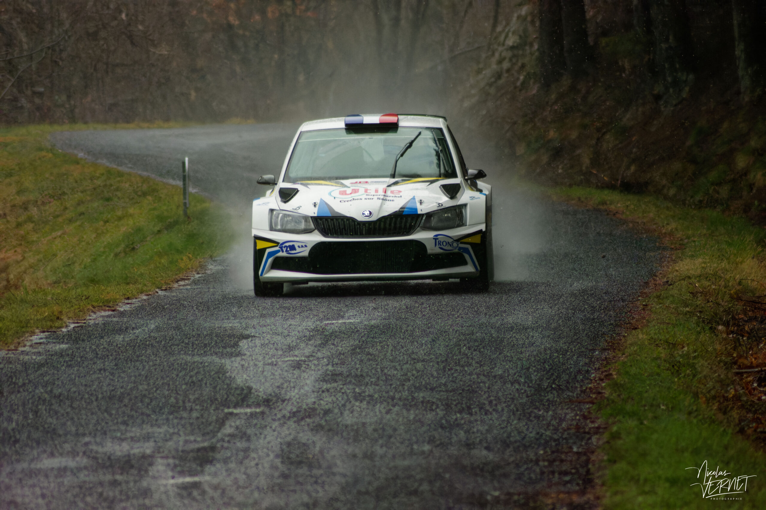 Journée d’essais avec 2R Compétition, Saint Pierreville (Ardèche) - Flavien Rognon et Margot Petit, Skoda Fabia Rally2