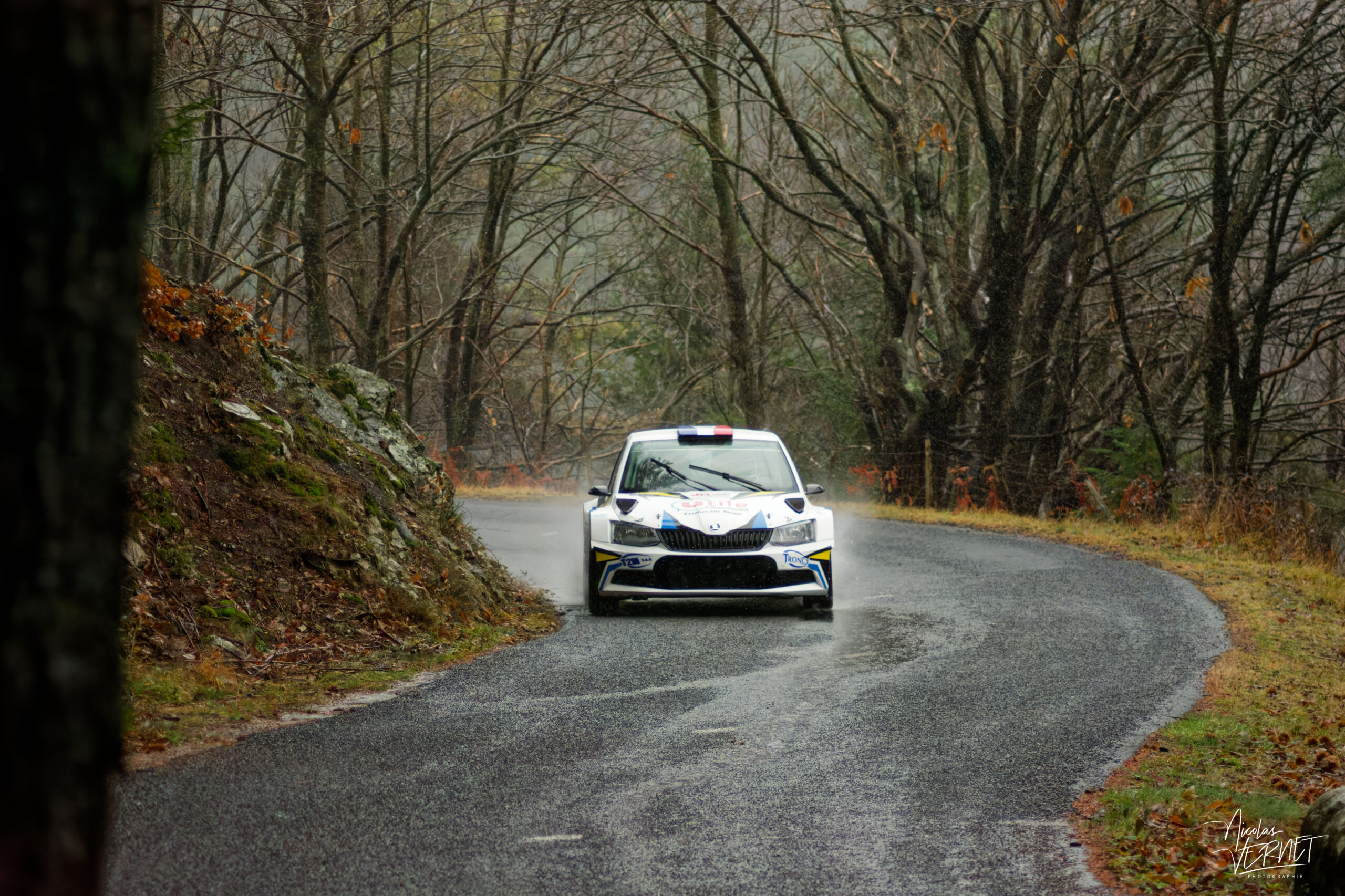 Journée d’essais avec 2R Compétition, Saint Pierreville (Ardèche) - Flavien Rognon et Margot Petit, Skoda Fabia Rally2