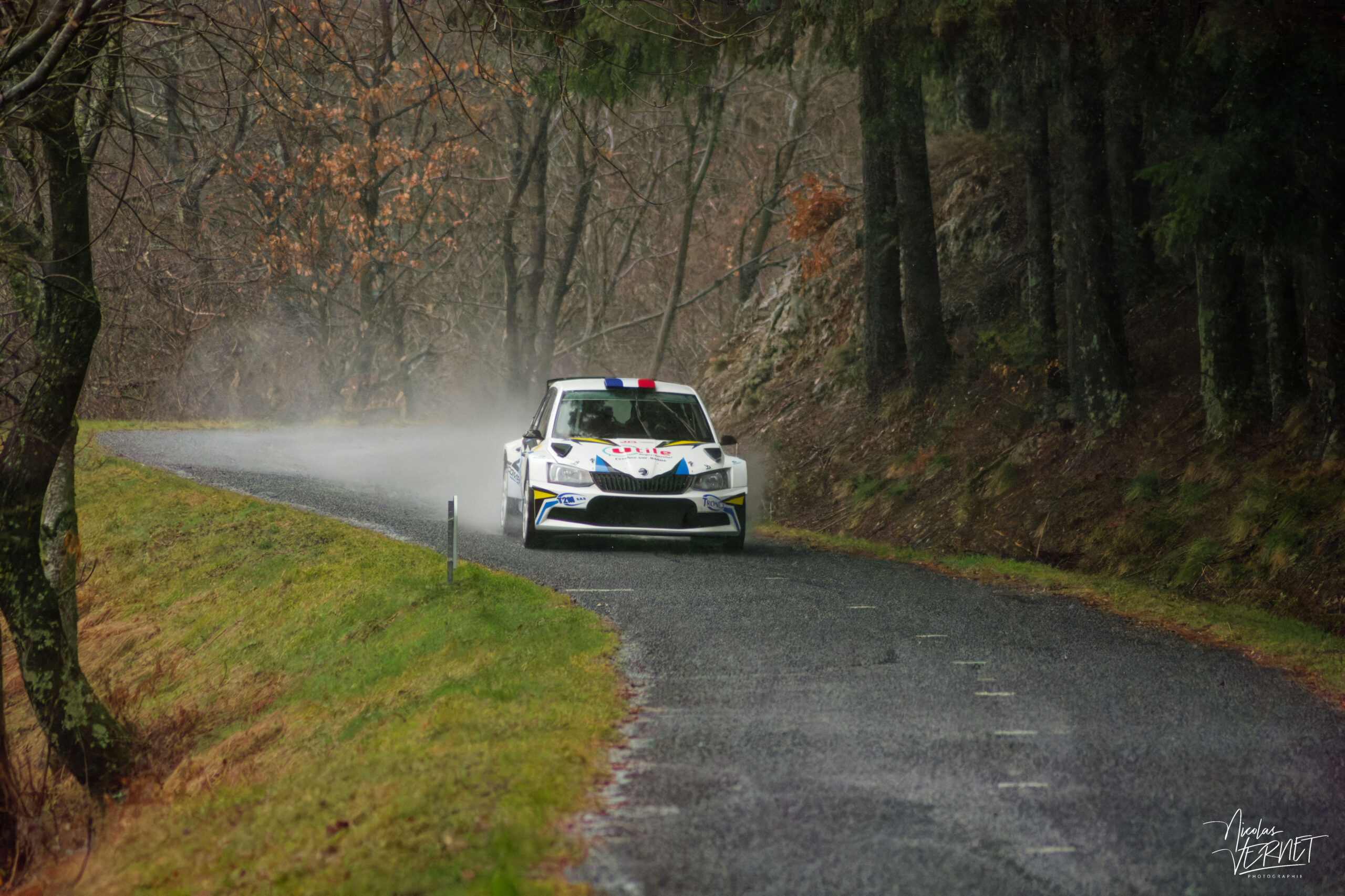 Journée d’essais avec 2R Compétition, Saint Pierreville (Ardèche) - Flavien Rognon et Margot Petit, Skoda Fabia Rally2