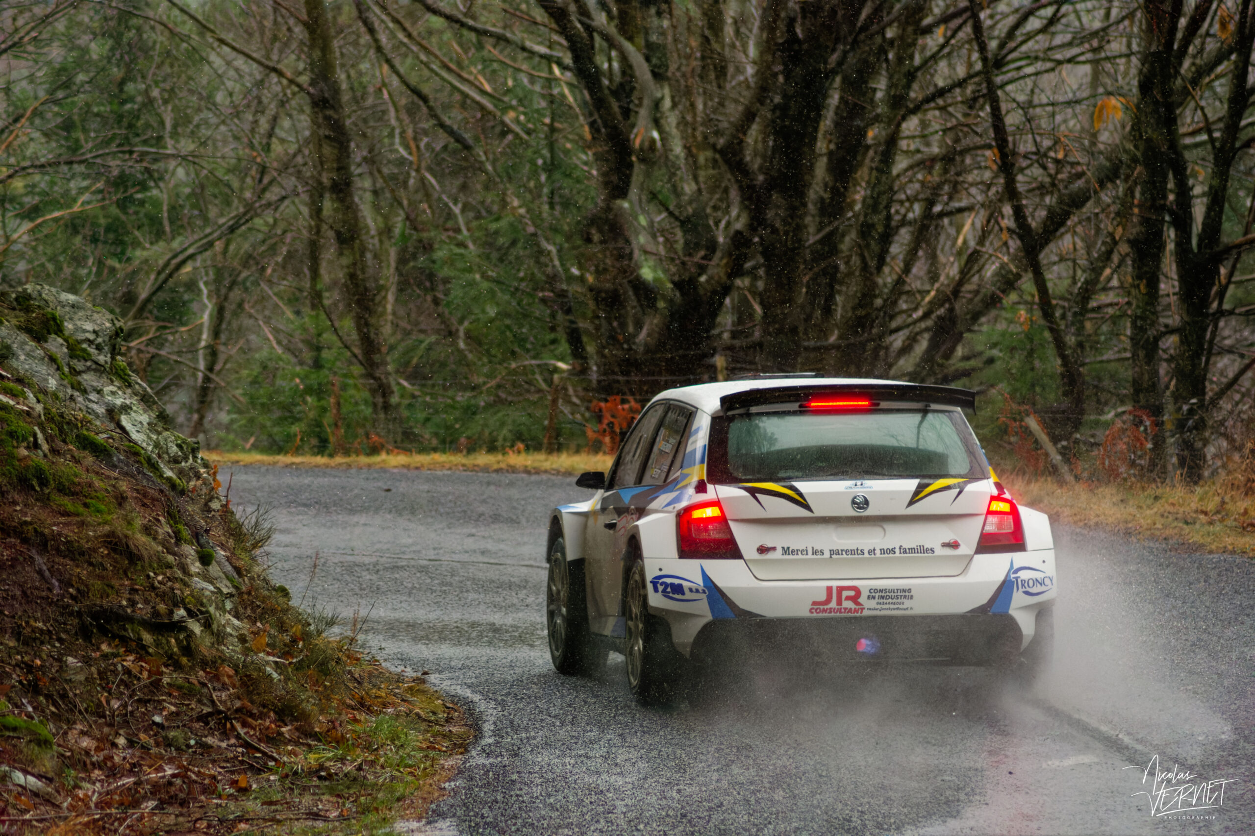 Journée d’essais avec 2R Compétition, Saint Pierreville (Ardèche) - Flavien Rognon et Margot Petit, Skoda Fabia Rally2