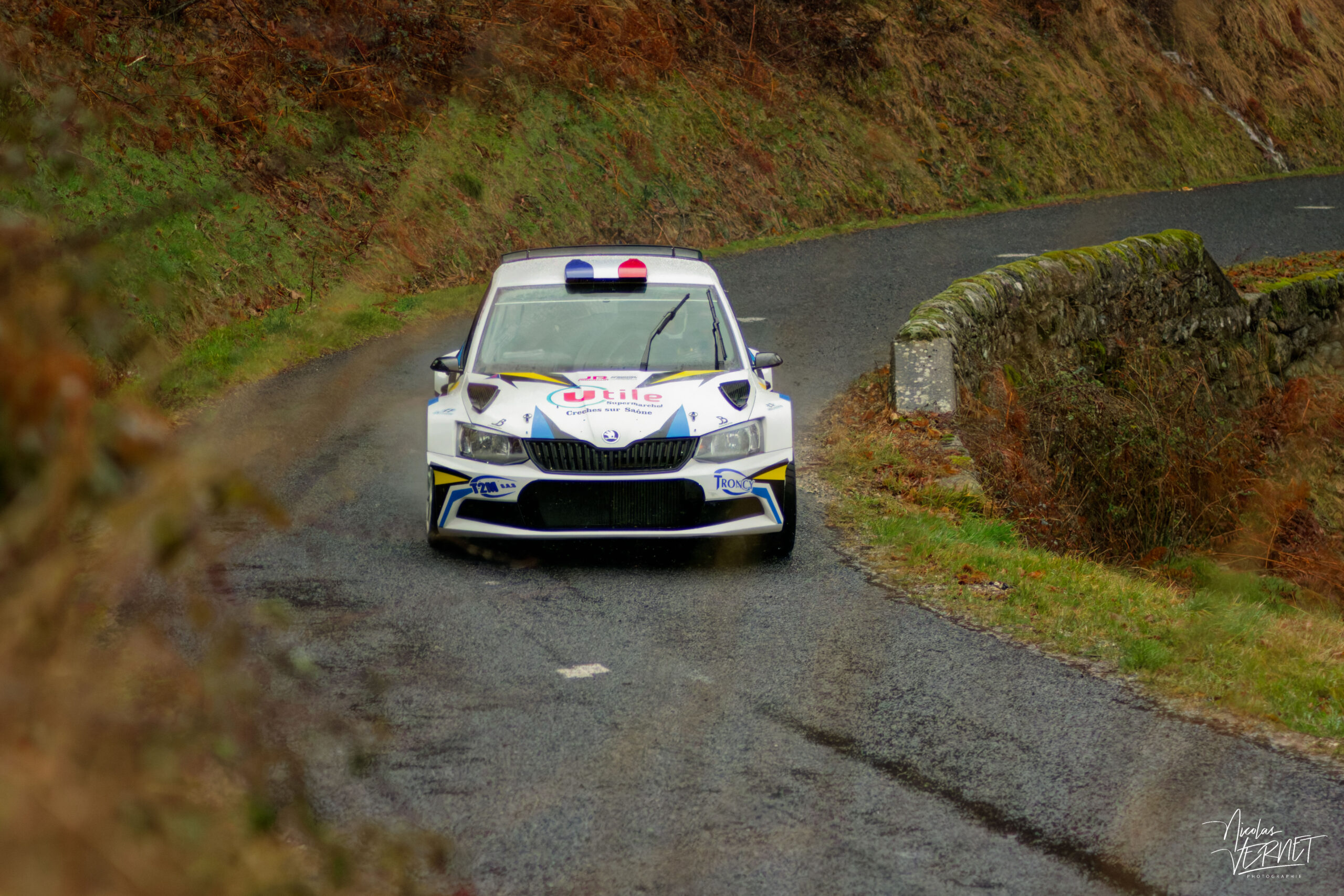 Journée d’essais avec 2R Compétition, Saint Pierreville (Ardèche) - Flavien Rognon et Margot Petit, Skoda Fabia Rally2