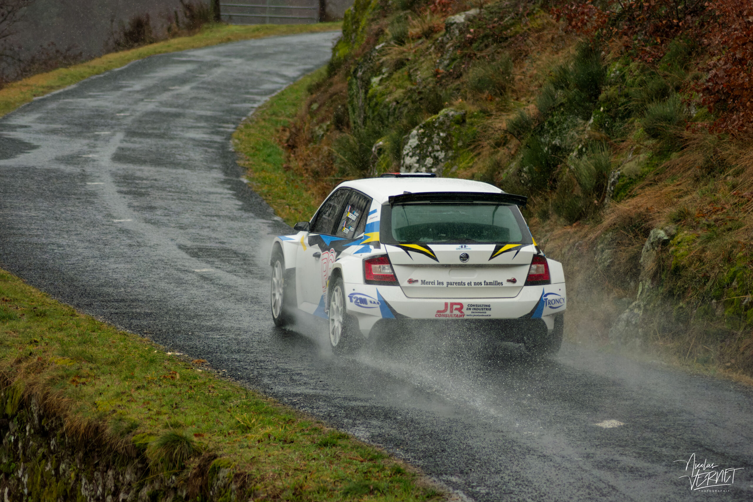 Journée d’essais avec 2R Compétition, Saint Pierreville (Ardèche) - Flavien Rognon et Margot Petit, Skoda Fabia Rally2