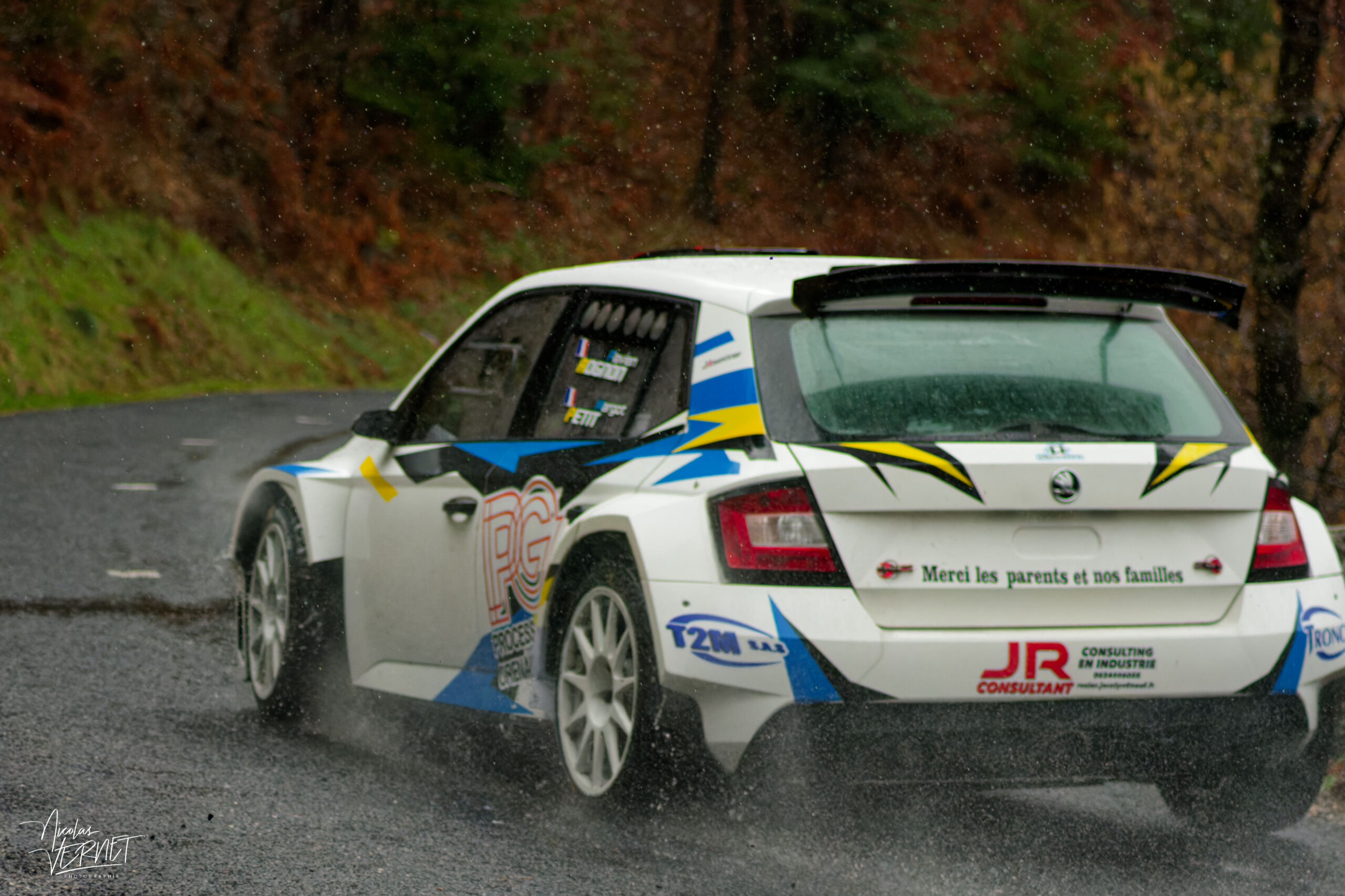 Journée d’essais avec 2R Compétition, Saint Pierreville (Ardèche) - Flavien Rognon et Margot Petit, Skoda Fabia Rally2