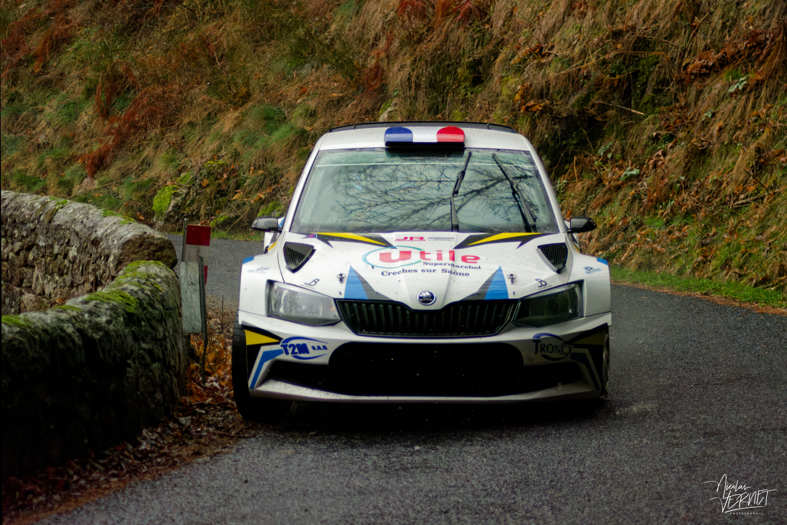 Journée d’essais avec 2R Compétition, Saint Pierreville (Ardèche) - Flavien Rognon et Margot Petit, Skoda Fabia Rally2