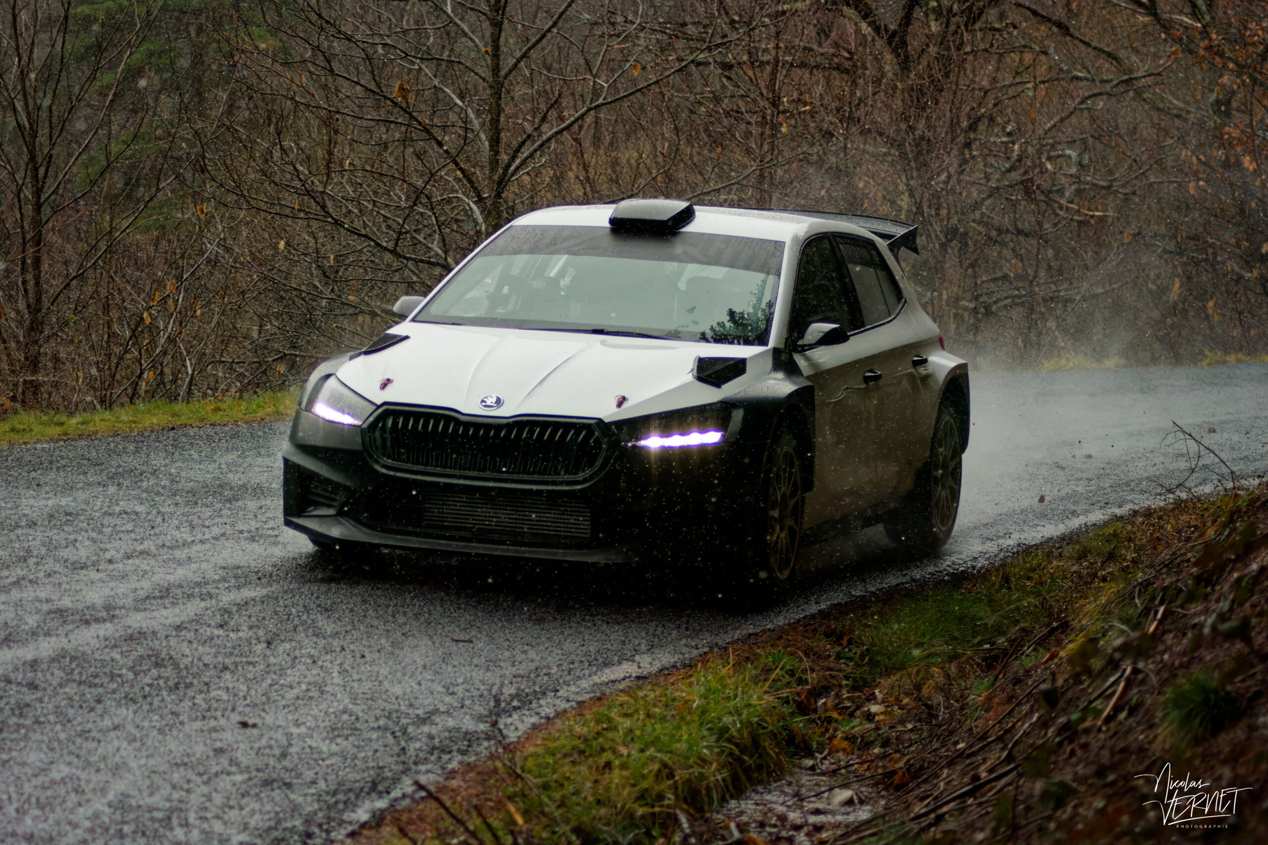 Journée d’essais avec 2R Compétition, Saint Pierreville (Ardèche) - Flavien Rognon et Margot Petit, Skoda Fabia RS Rally2