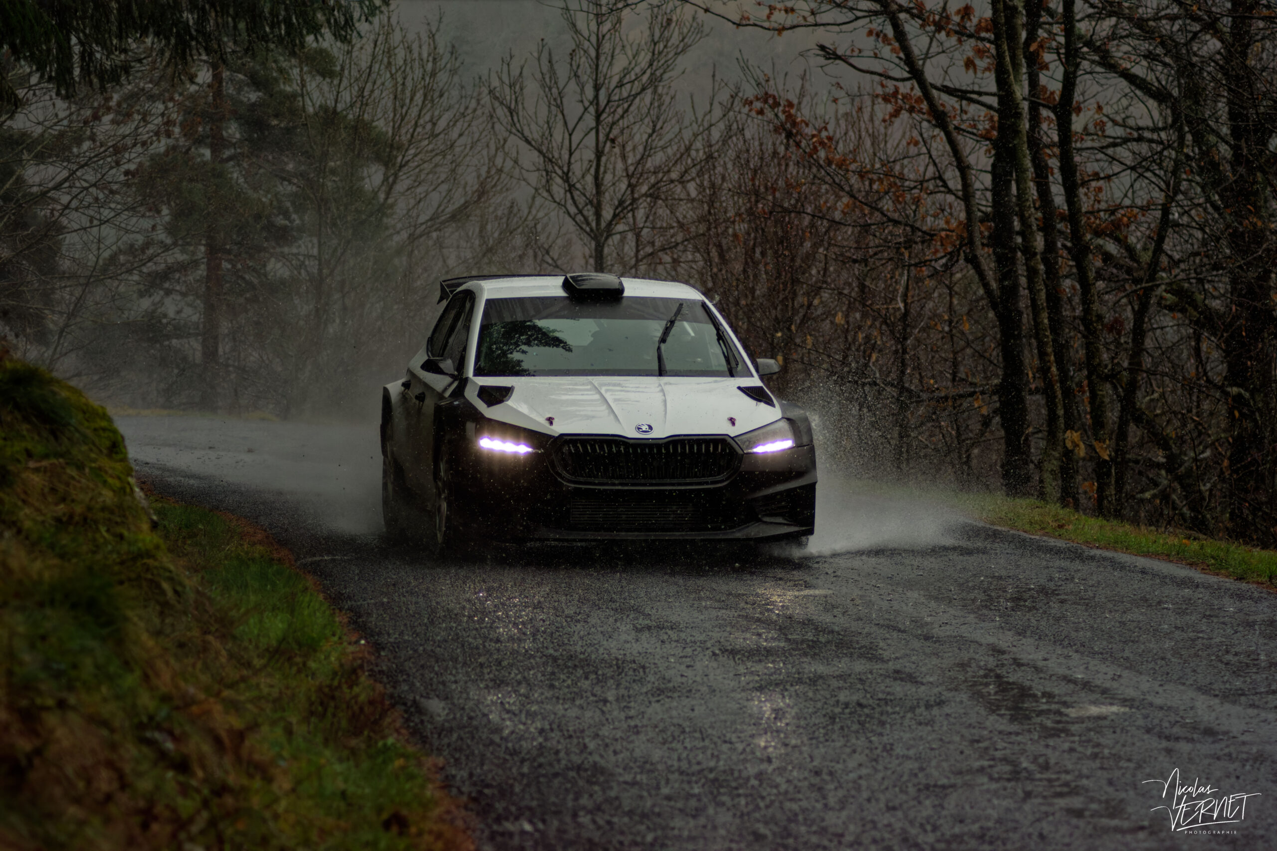 Journée d’essais avec 2R Compétition, Saint Pierreville (Ardèche) - Flavien Rognon et Margot Petit, Skoda Fabia RS Rally2